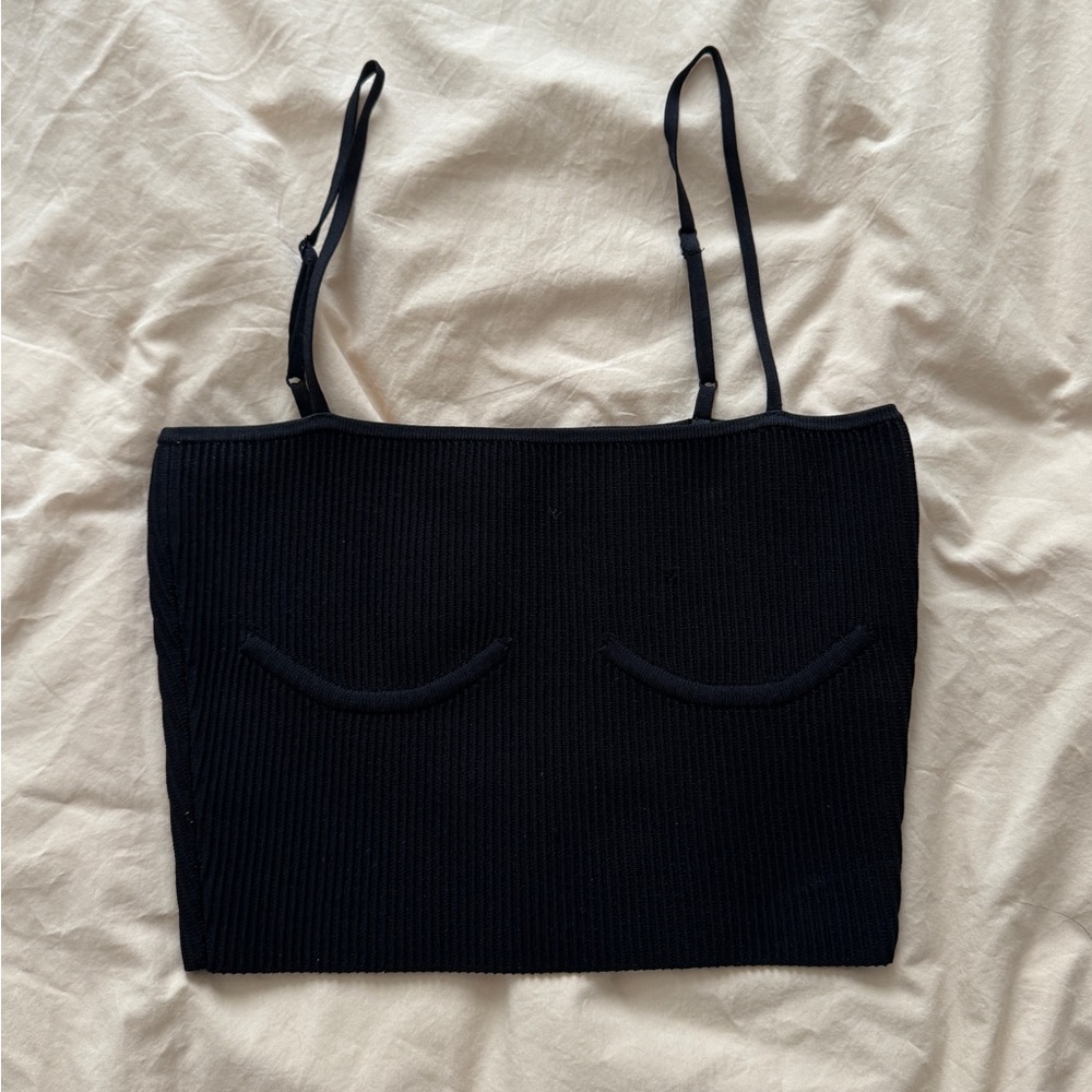 Aritzia Babaton Sculpt Knit Ribbed Top